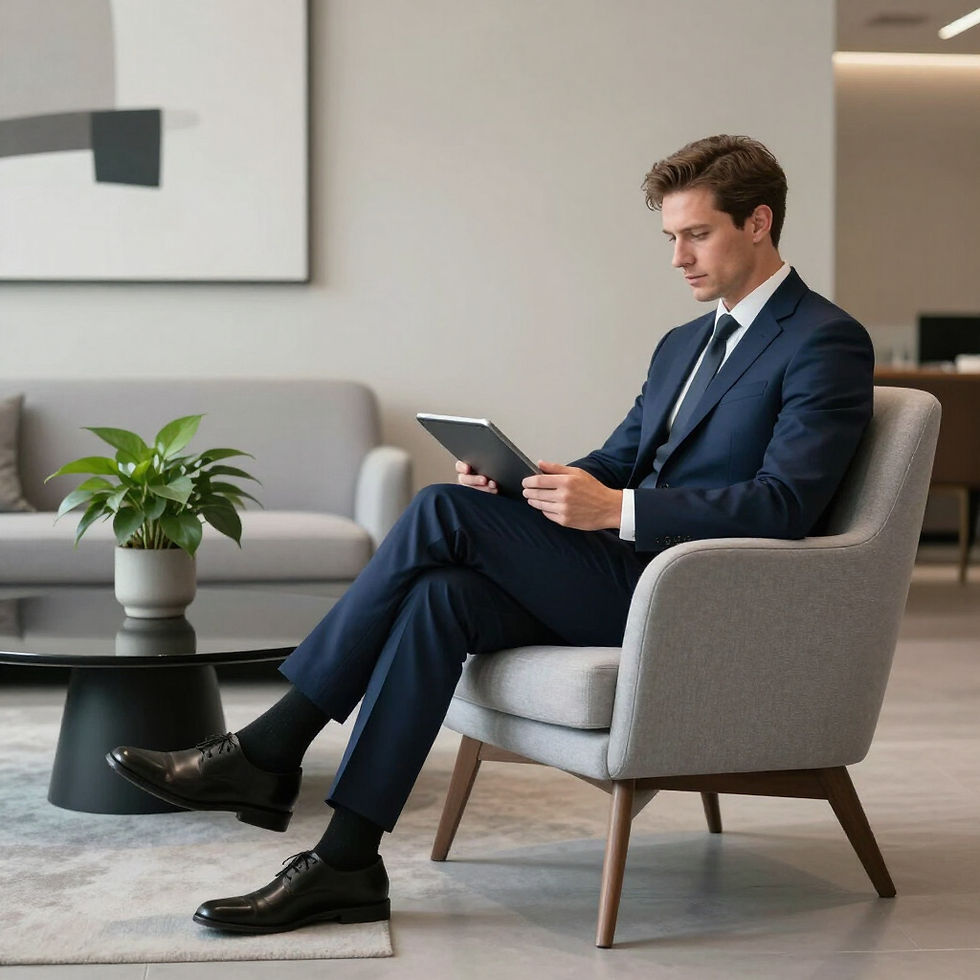 Small business owner working on a laptop in a home office