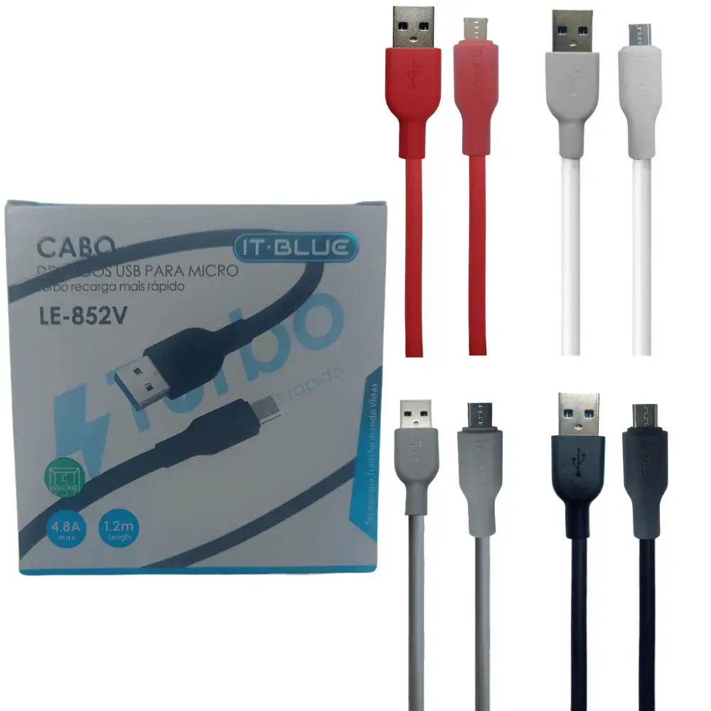 CABO PLUG USB CELULAR TIPO C 1.20MTS 852C