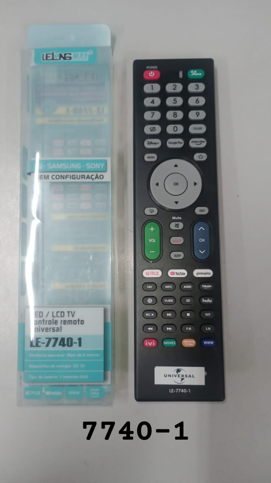 Miniatura: CONTROLE TV UNIVERSAL SMART / LCD / LED 7740 - 1