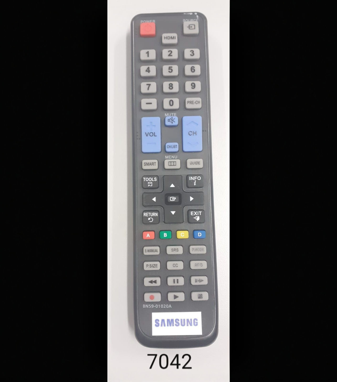CONTROLE TV SAMSUNG 7042 / 9012