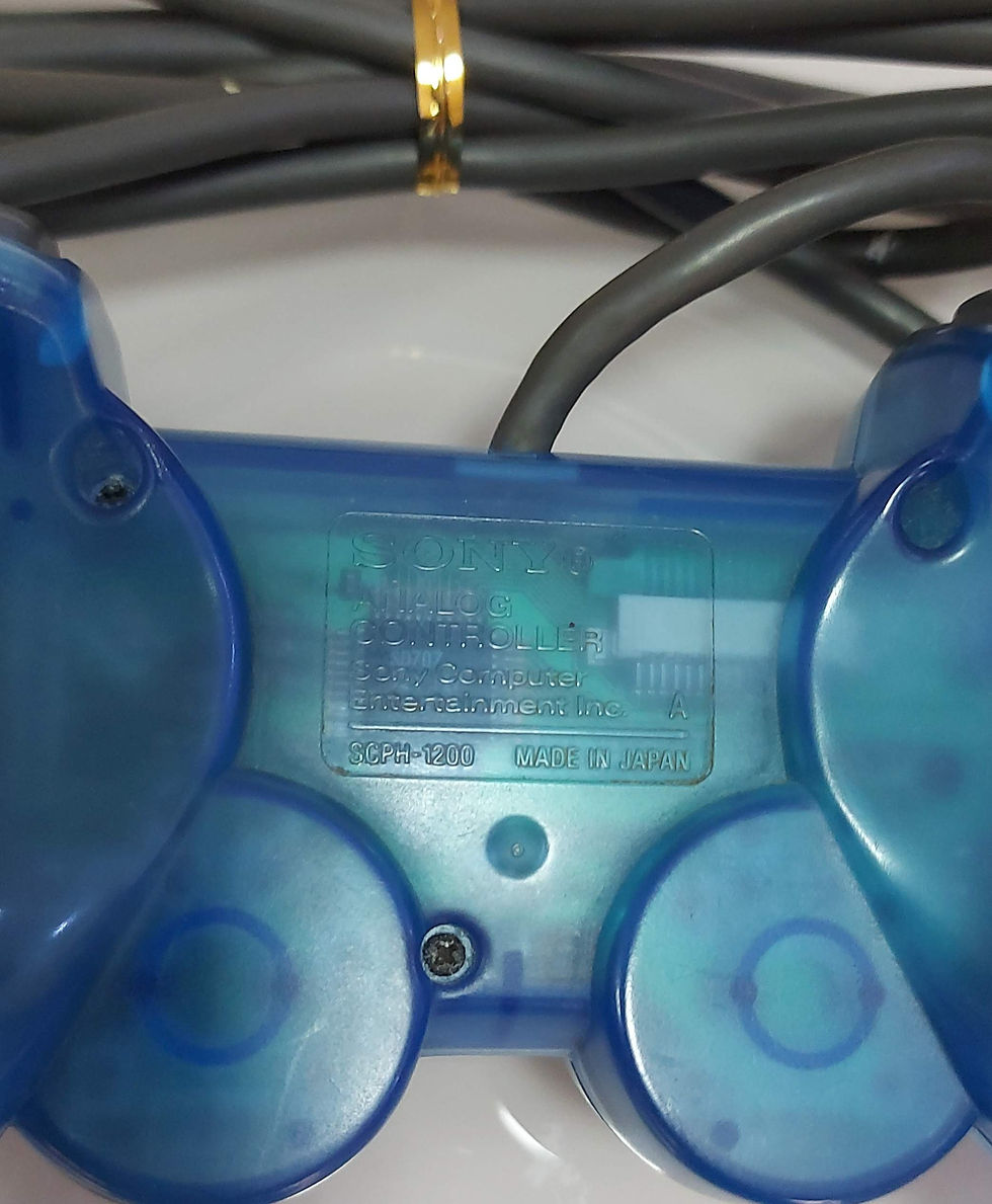 Miniatura: Controle Dual Shock PS1 / PSOne Original Azul Translúcido