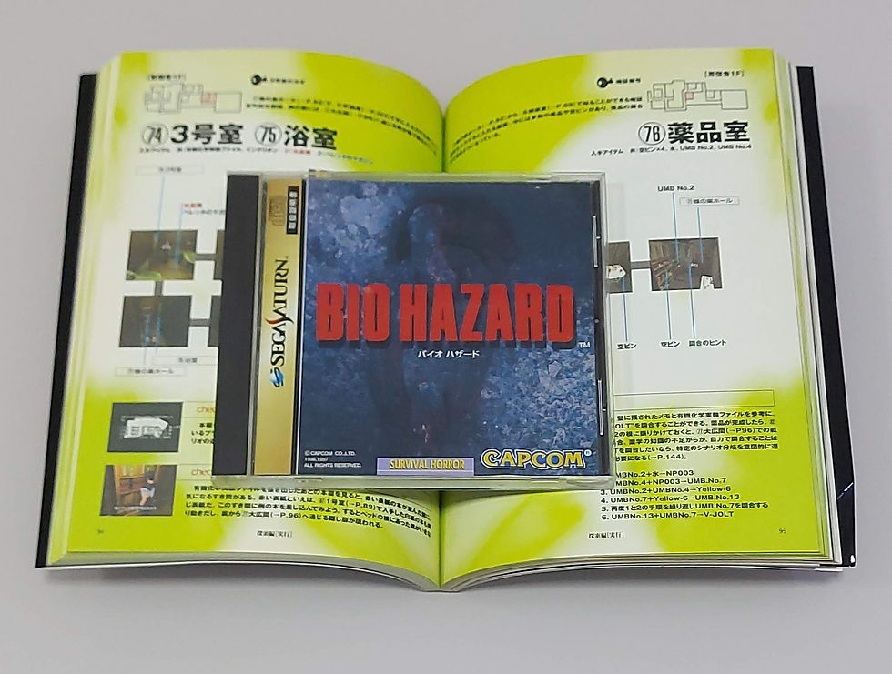 Miniatura: Biohazard + Guide Book Famitsu Sega Saturn Original Japonês