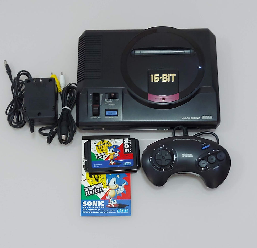 Miniatura: Mega Drive Japonês Edição Especial SONIC com os Itens ORIGINAIS Inclusive Caixa
