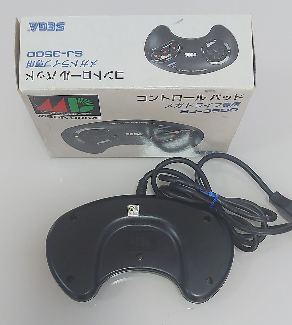 Miniatura: Controle 03 Botões Mega Drive com Caixa - Original Japonês