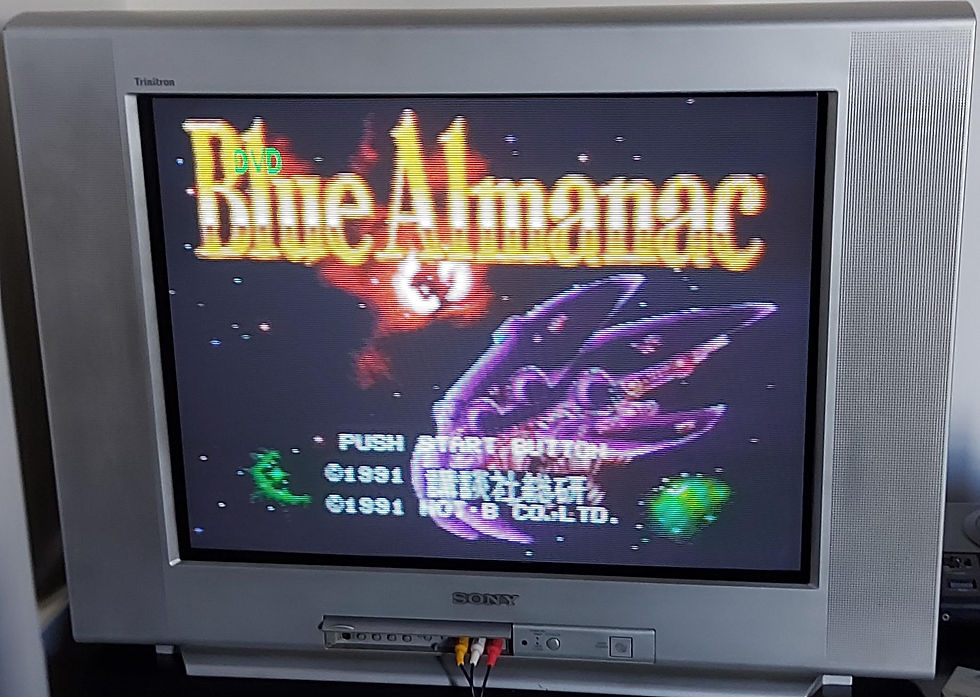 Miniatura: Blue Almanac Mega Drive Original Japonês