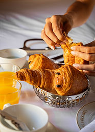 Le petit-déjeuner de notre restaurant à Annecy