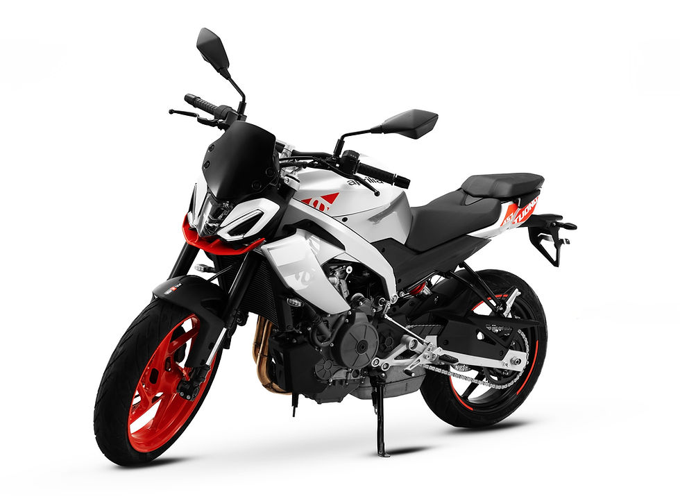 The 2026 Aprilia Tuono 457 gets ergonomic tweaks for improved ride quality and retains the 457cc parallel-twin, liquid-cooled, DOHC, 8-valve engine with 270-degree crank.