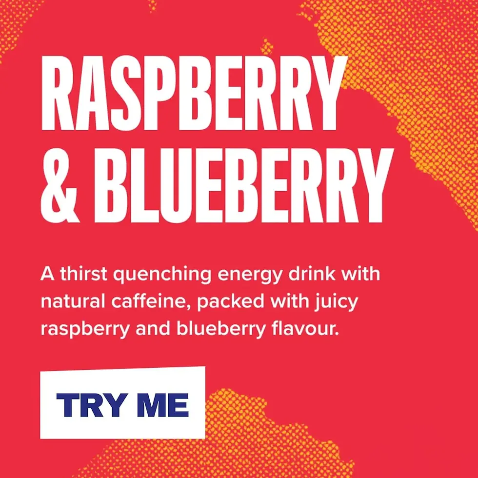 Thumbnail: Rubicon RAW Energy Raspberry & Blueberry Energy Drink 12 x 500ml multipack uk free delivery