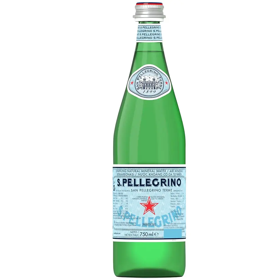 San Pellegrino Sparkling Natural Mineral Water Glass 750ml single bottle in west london