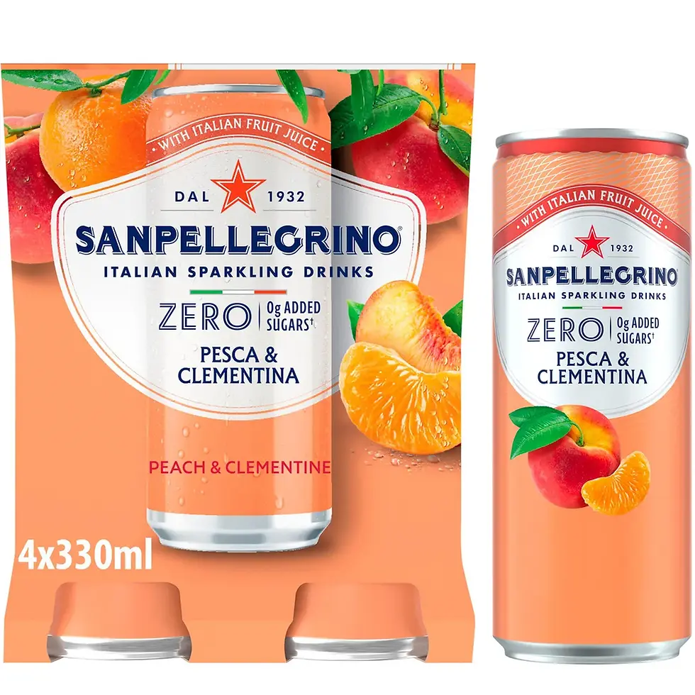 San Pellegrino Zero Peach & Clementine 4 x 330ml multipack in west london