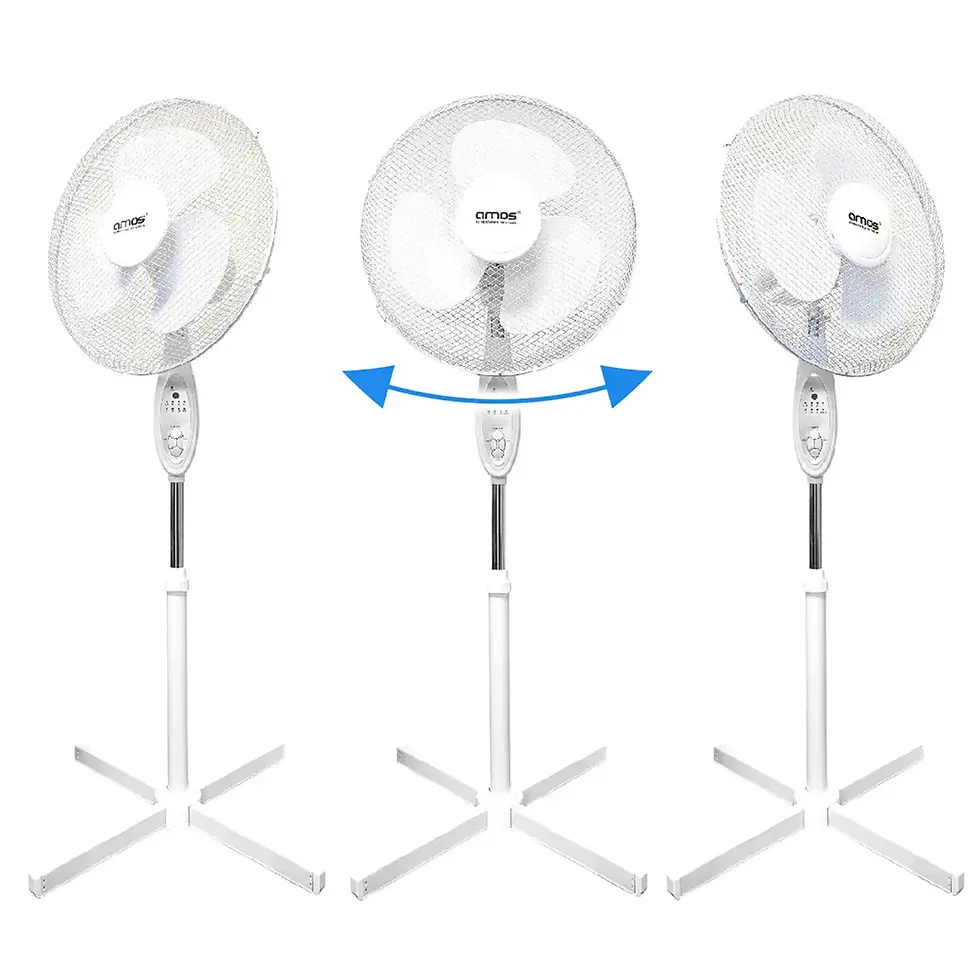 Thumbnail: AMOS Powerful (3 Speeds) Oscillating 16 Inch Extendable Pedestal Fan