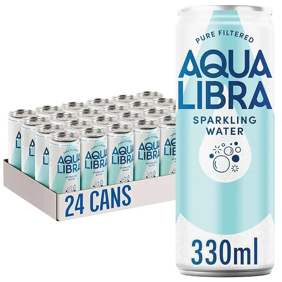 Aqua Libra Pure Filtered Sparkling Water 24 x 330ml multipack in UK