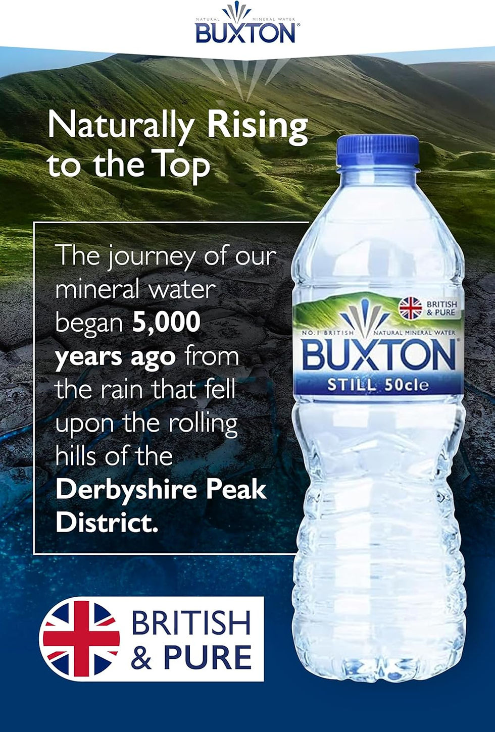 Thumbnail: Buxton Still Natural Mineral Water 24 x 500ml multipack in the UK