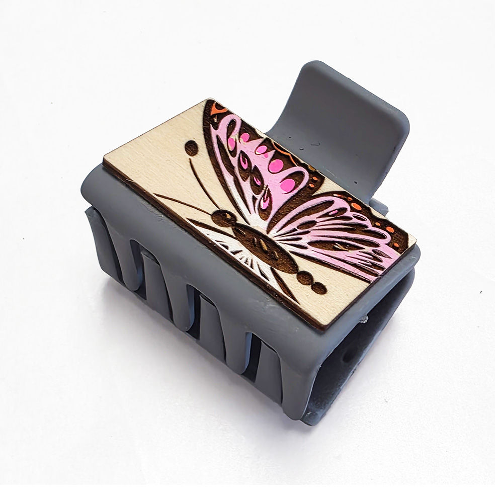 2" Hair Clip - Butterfly in Flight