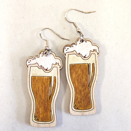 Thumbnail: Beer Glass Earrings
