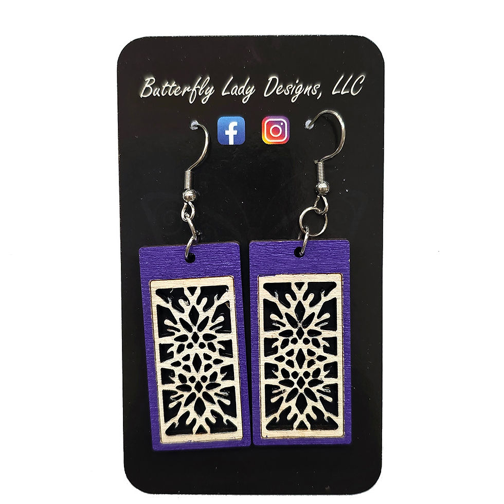 Thumbnail: Snowflake Bar Earrings