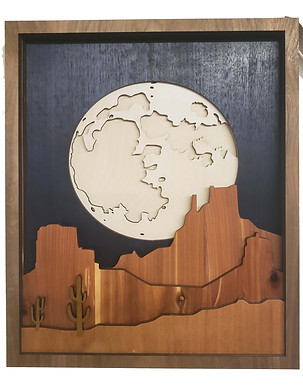 Wood Shadow Box of Monument Valley