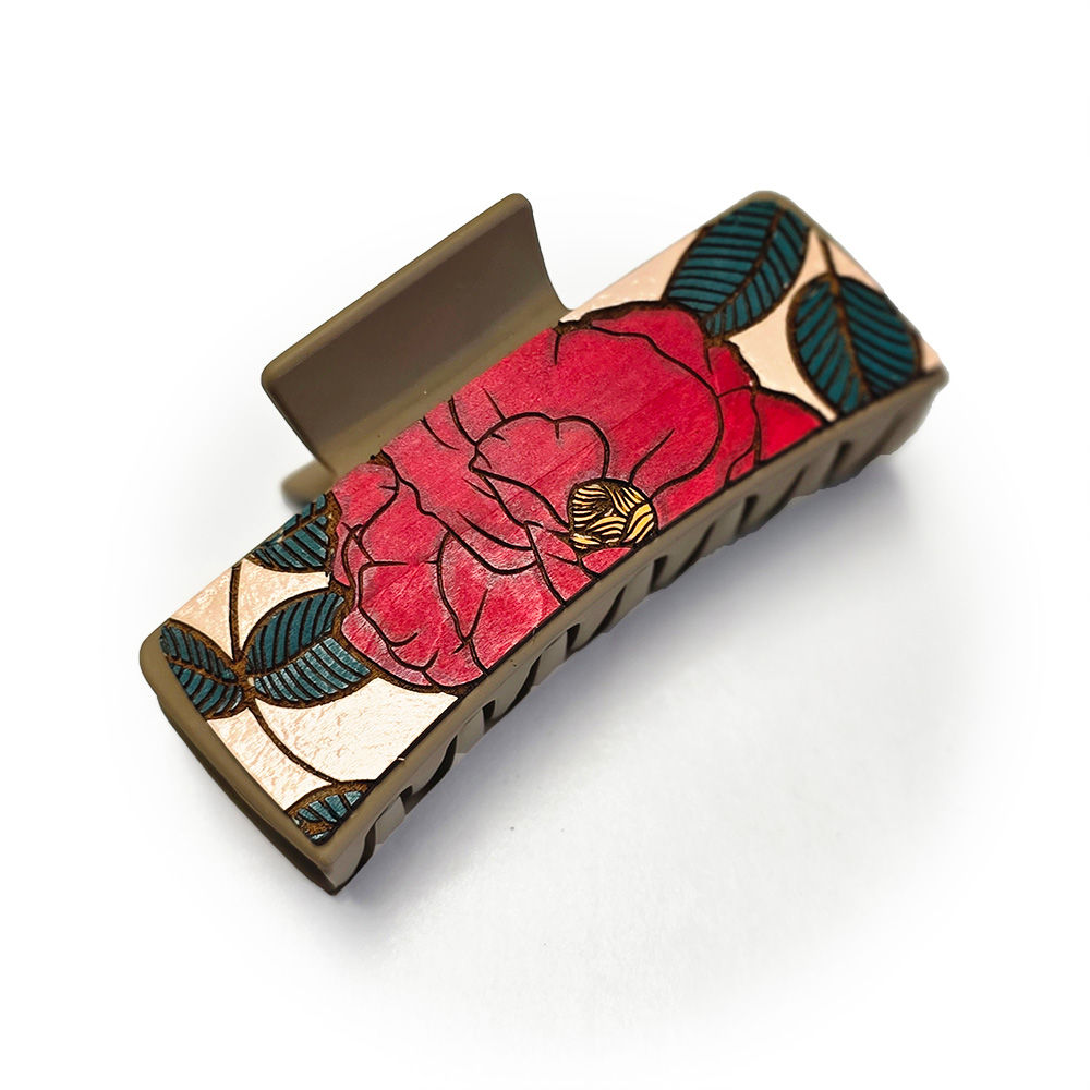 4" Hair Clip - Camellia