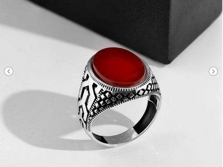 Earthy Masculine Accessories: Bold Brown Stone Rings for Men