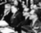 NASA Administrator James Webb (without glasses) at the inquiry.