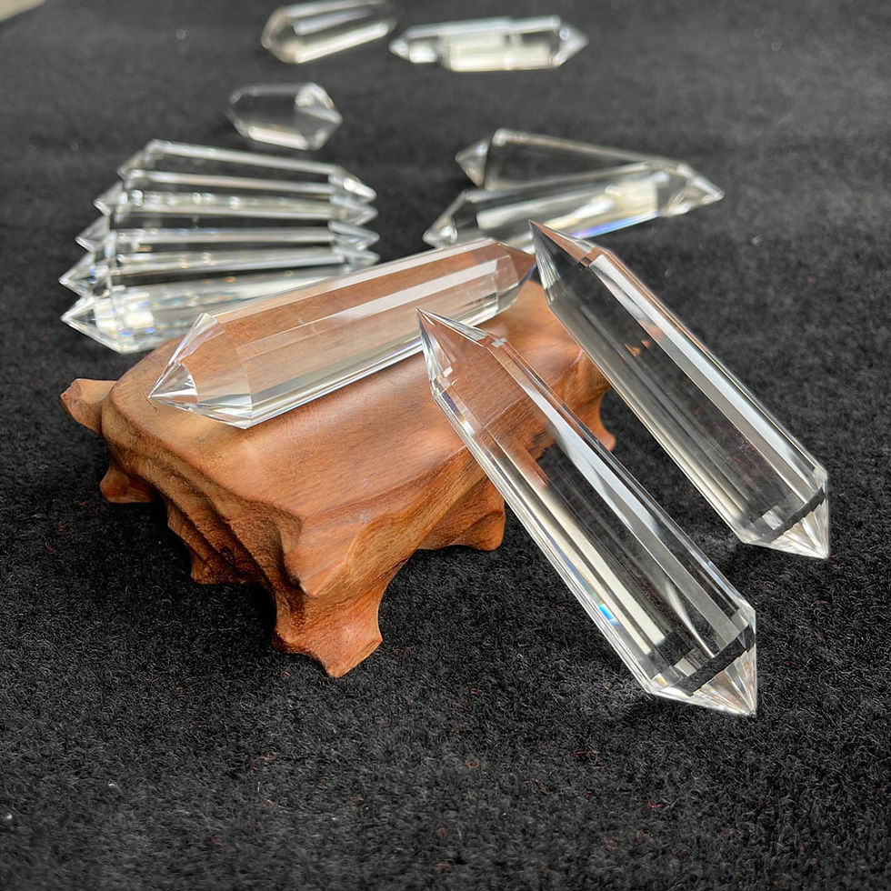 Thumbnail: Natural Customization 24 Sides Full Clear Quartz Crystal Points Vogel