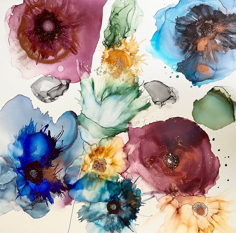 Mother’s Day Ink Blooms Workshop 