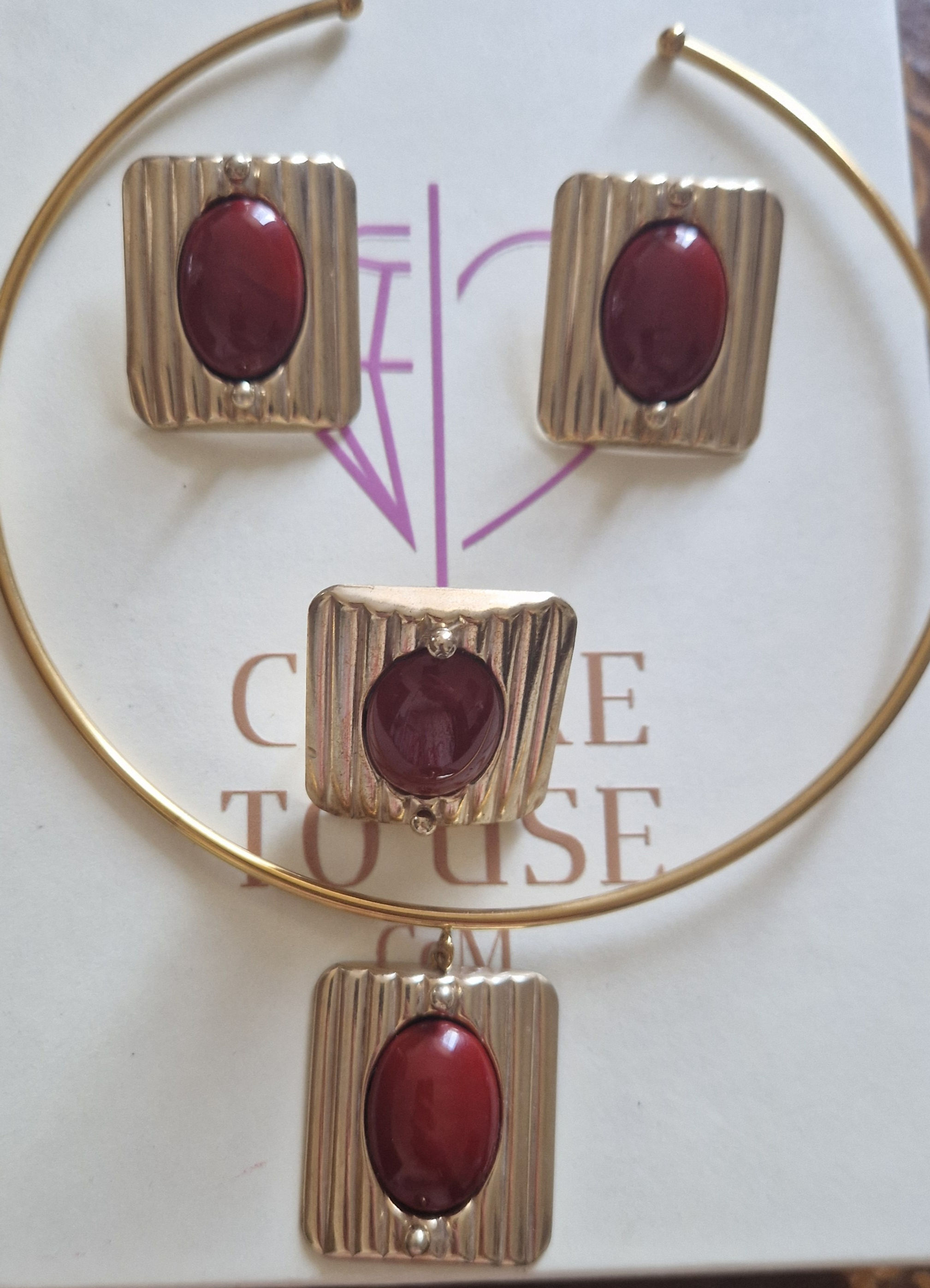 Anello regolabile borgogna