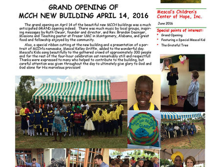 June 2016 Newsletter