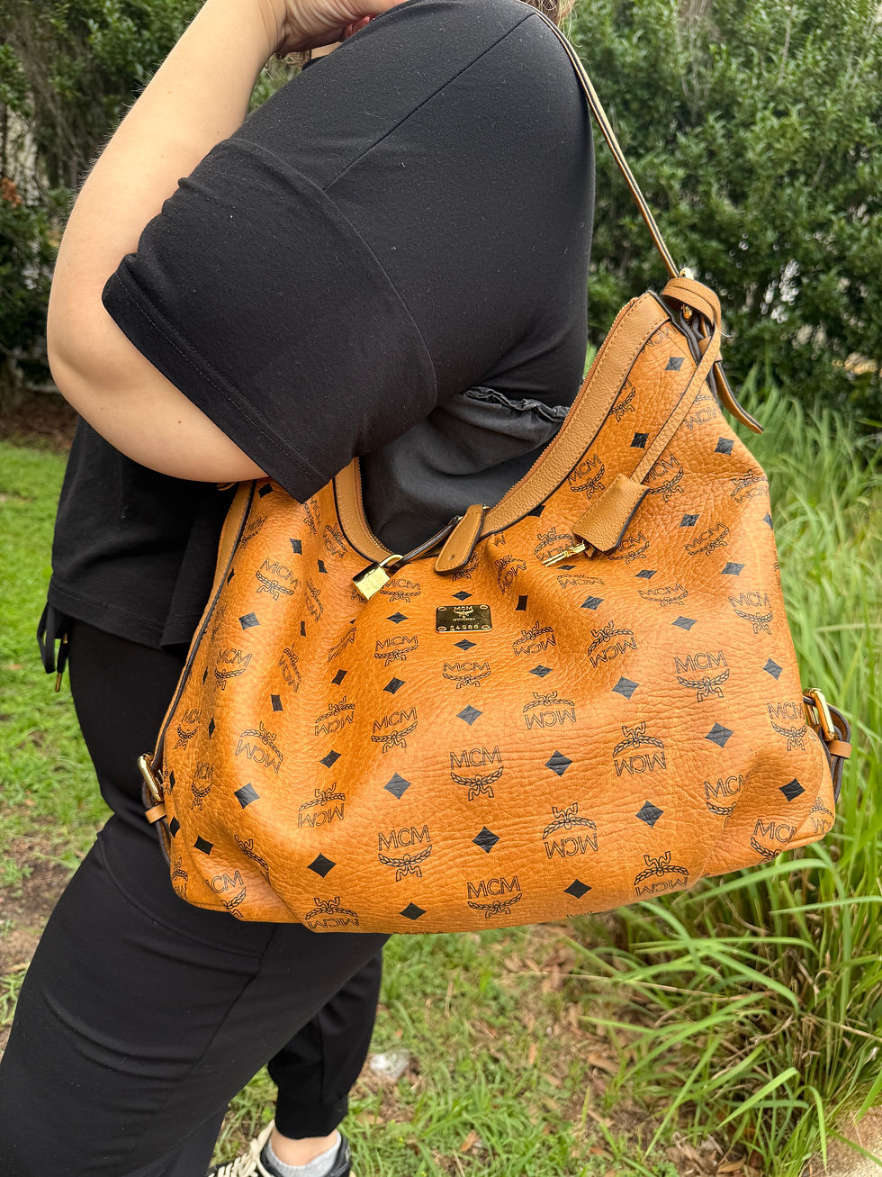 Thumbnail: MCM Visetos Hobo Bag