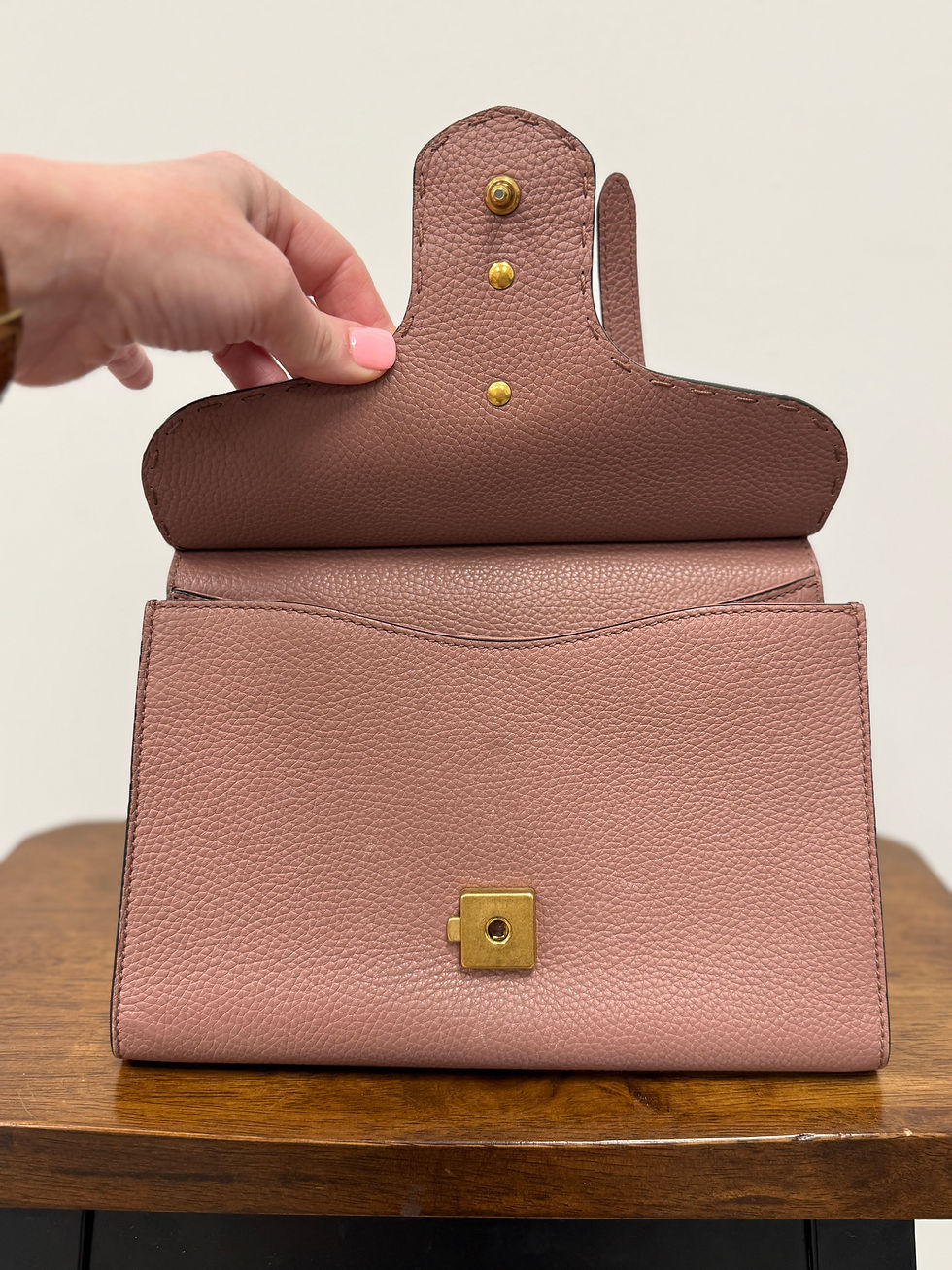 Thumbnail: Gucci Calfskin Small GG Marmont Top Handle Bag 