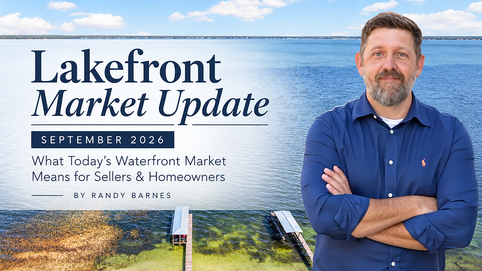Lakefront Market Update: What Today's Waterfront Market Means for Sellers & Homeowners
