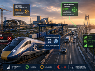 HS2 Stays in the Red as Lower Thames Crossing and Northern Powerhouse Rail Show Signs of Progress