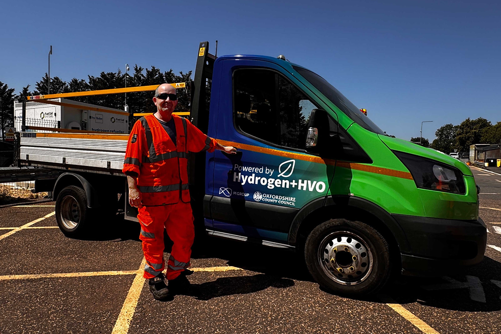 Oxfordshire pioneers hydrogen-powered highways maintenance with dual-fuel vehicle trial