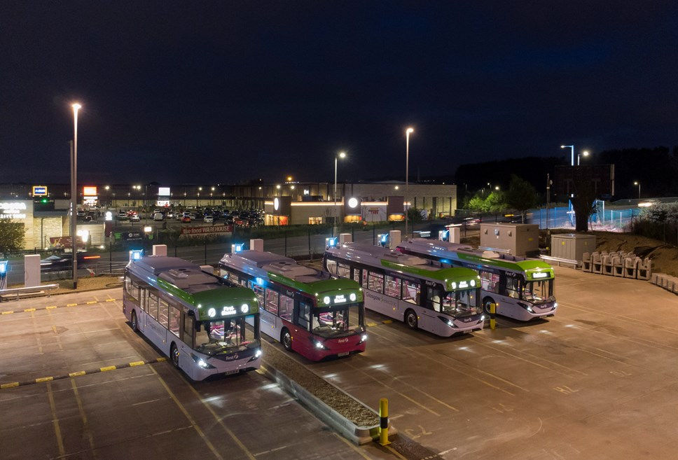 First Bus launches UK-first trial to support National Grid using electric bus depots