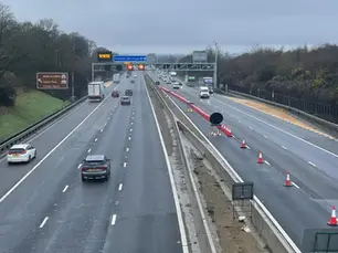 Damaged pipe causes further lane closures on M1