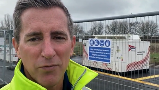 National Highways Trials Green Hydrogen to Power Merseyside Roadworks Site
