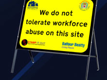 First images of Stamp it Out worksite signage unveiled