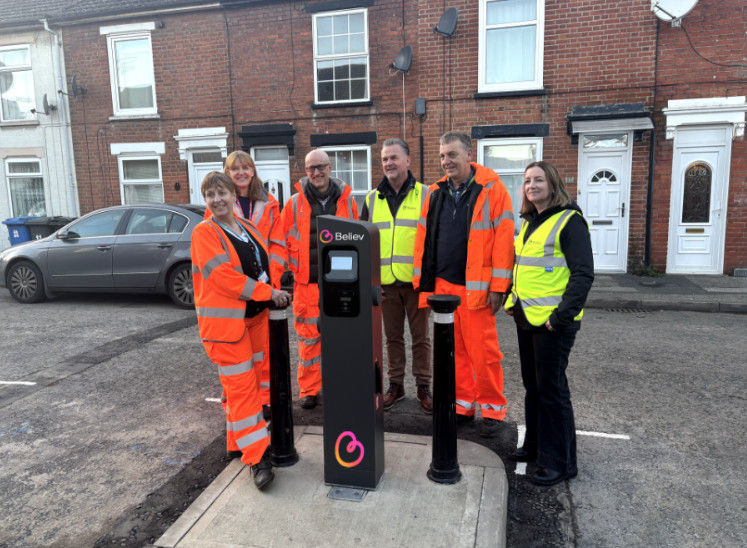Believ Installs First Public EV Charge Point in Suffolk as Part of Ambitious Plug in Suffolk Project