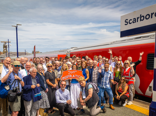 Exhibition train’s historic tour ends with celebrations and major announcement