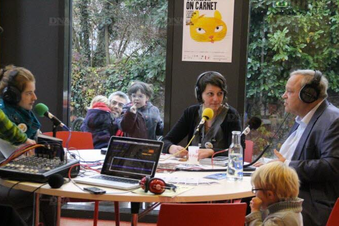 Innovation de la 5 e édition, la Schilick on radio où le maire Jean-Marie Kutner a fait part de ses ambitions pour l’avenir du salon. PHOTO DNA – Sophie WEBER