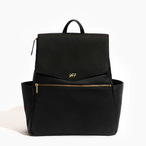 Ebony Black Diaper Bag Pack (Single Pocket in Front)