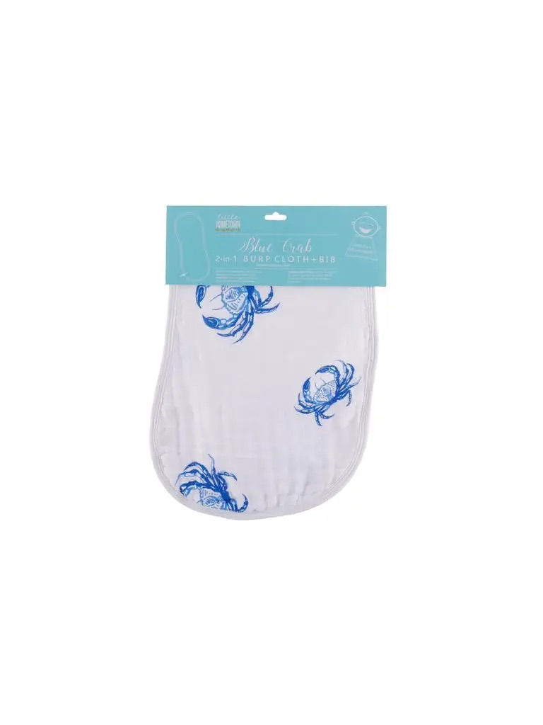 Blue Crab Burp Cloth/Bib