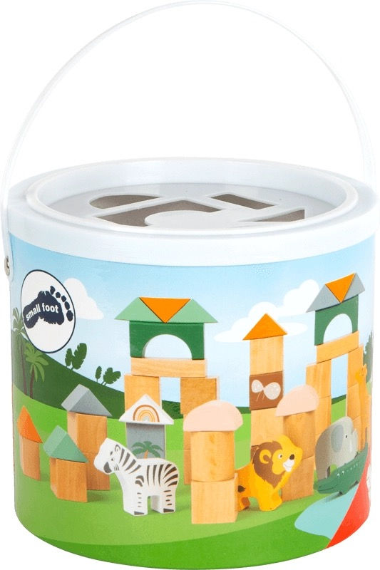 Small Foot Safari 50 Piece Block Set