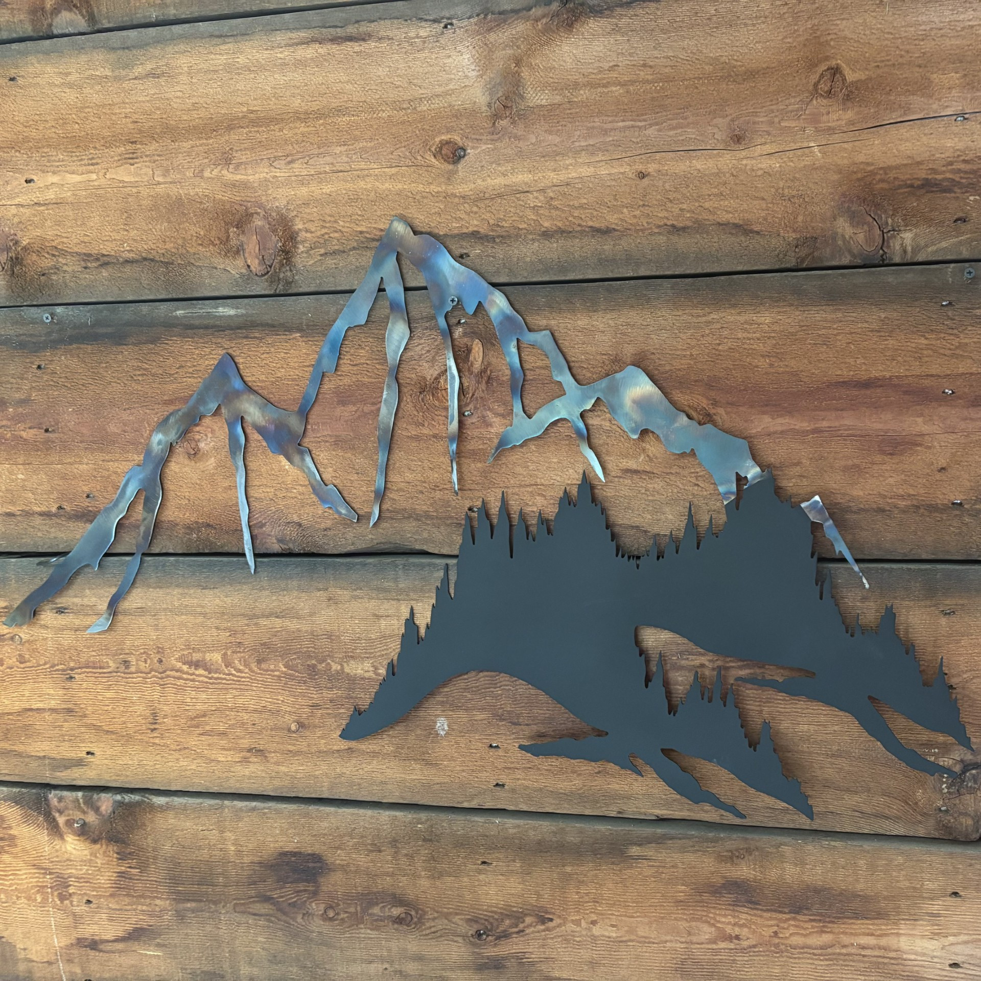 Wall art mountain scene