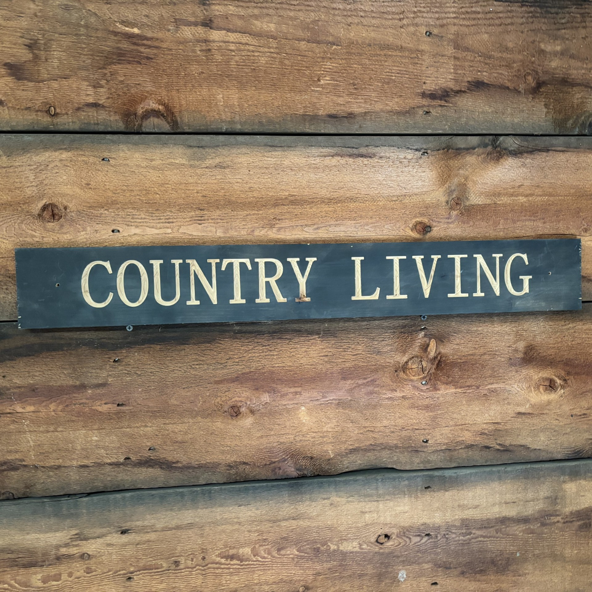 Beautiful country living wood sign