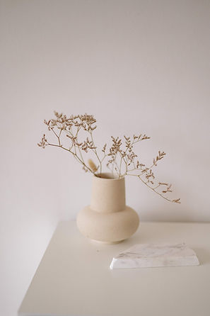 Fleurs séchées, ambiance douce et apaisante, illustration de l'univers de Sarah Assolen, architecte d'intérieur, Haute-Savoie