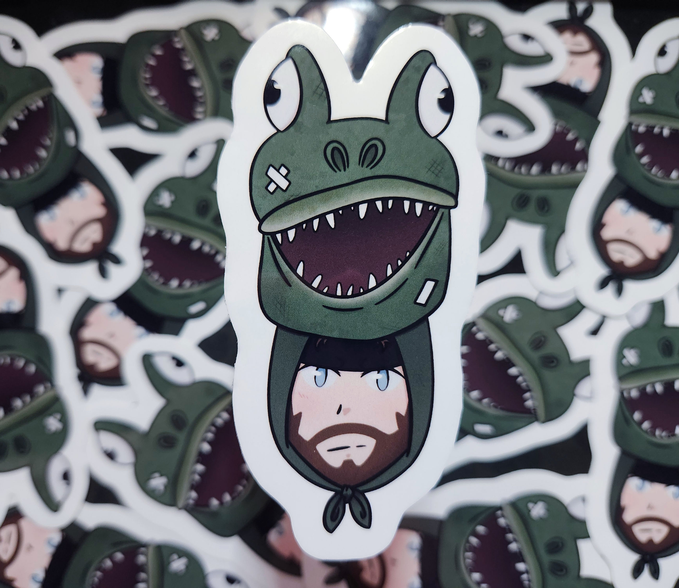 Snake Crocodile Hat Sticker