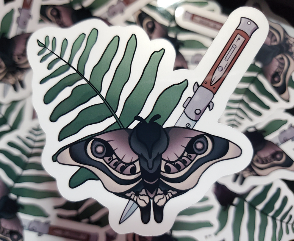 Moth Sticker