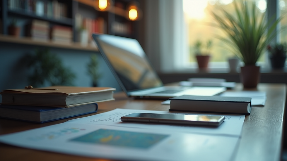 Close-up view of a modern digital learning setup