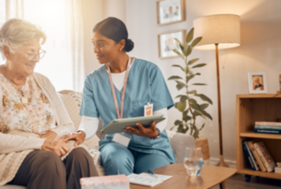Firefly_nurse taking care of an elderly woman in their home 22613.png